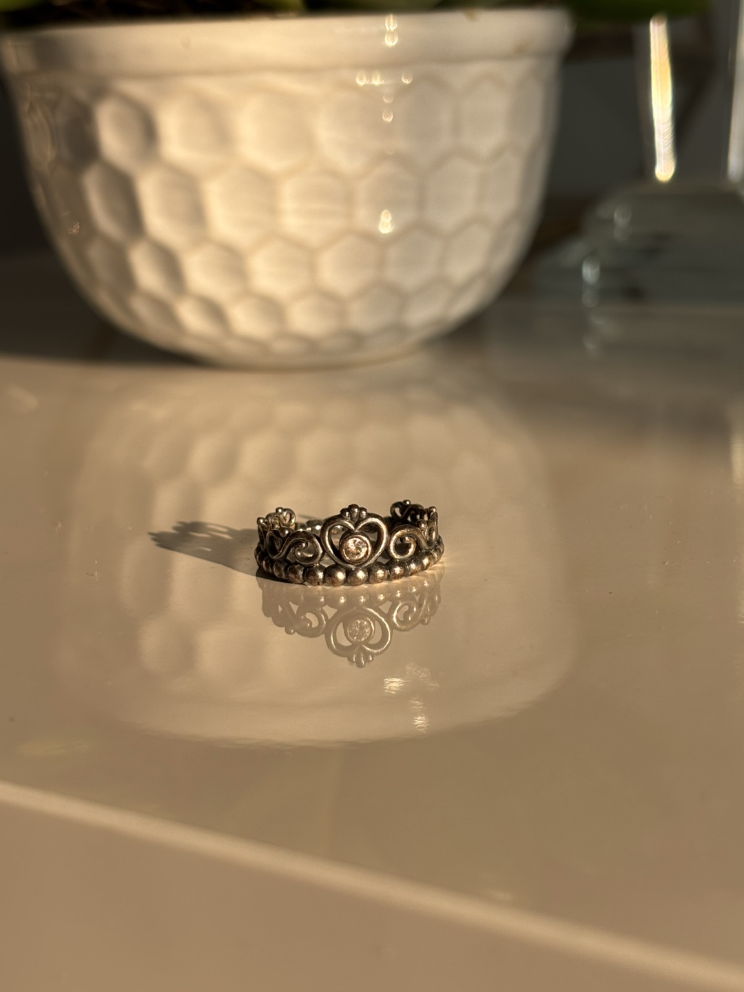 Pandora Silver Tiara Wish Ring