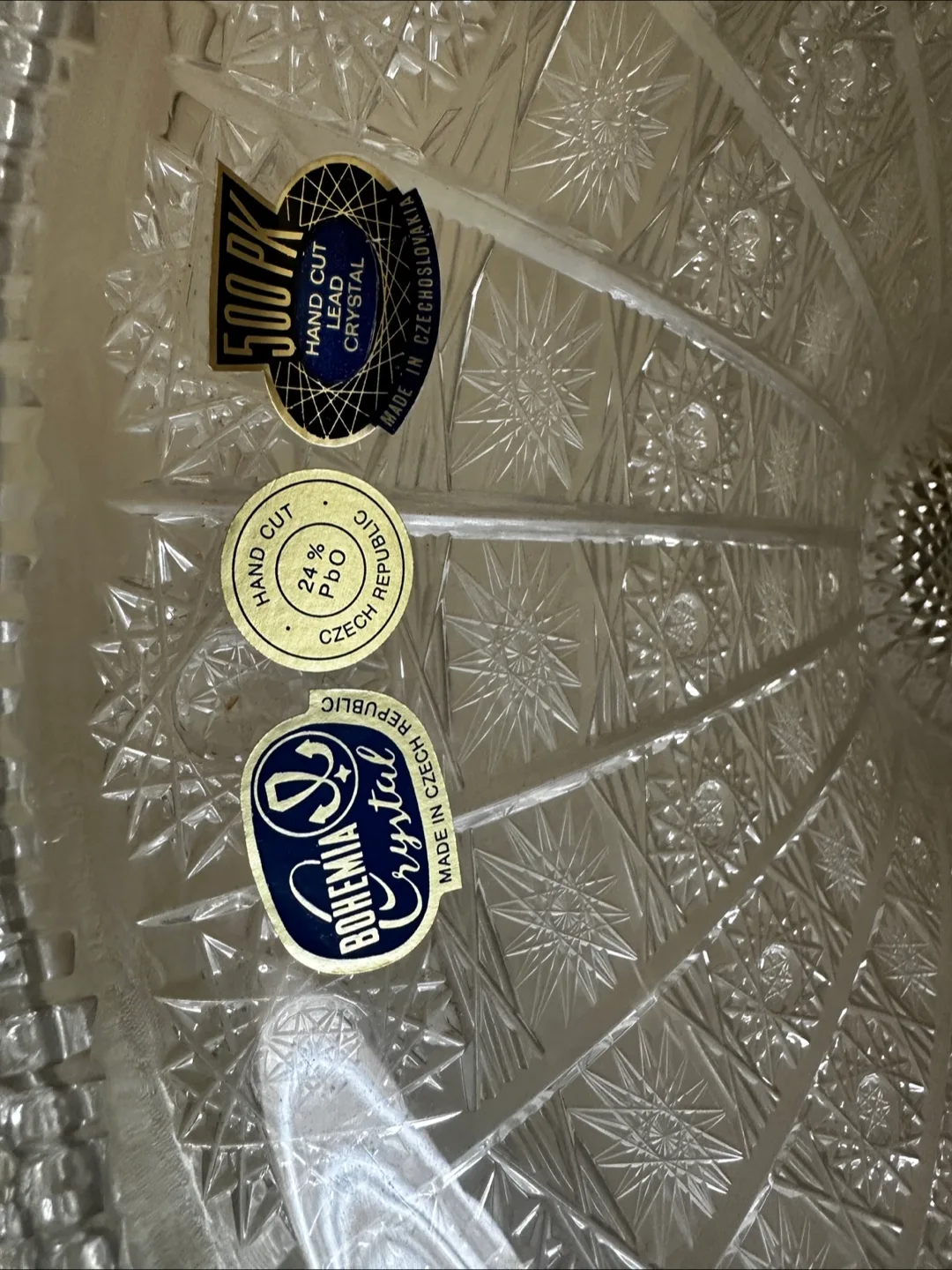 Bohemia Crystal Lamp - Excellent Condition image indicator(4)