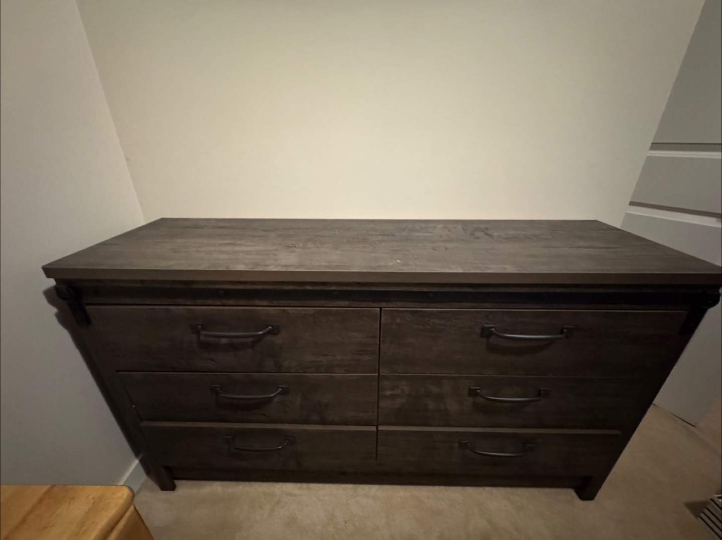 Rustic Brown 6-Drawer Dresser