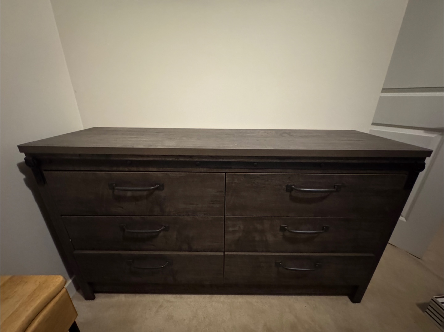 Rustic Brown 6-Drawer Dresser - photo 3