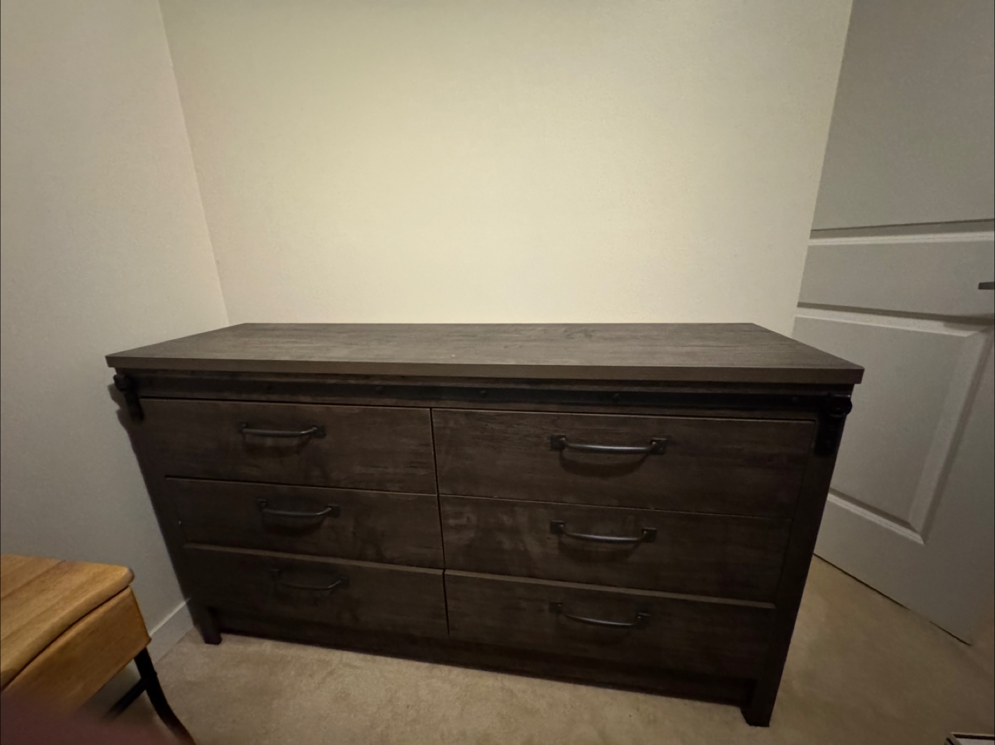 Rustic Brown 6-Drawer Dresser - photo 4