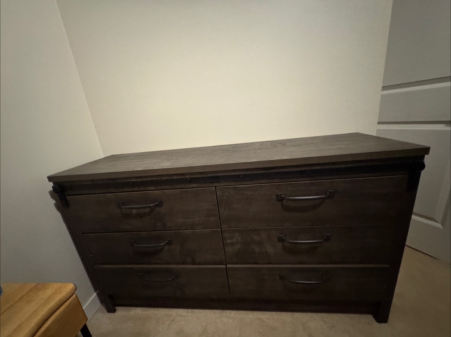 Rustic Brown 6-Drawer Dresser - photo 2