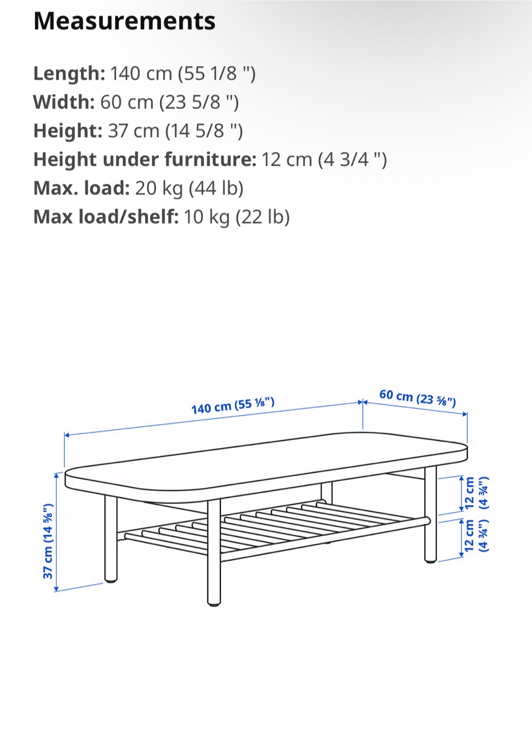 IKEA LISTERBY Coffee Table - Oak Vaneer - photo 4