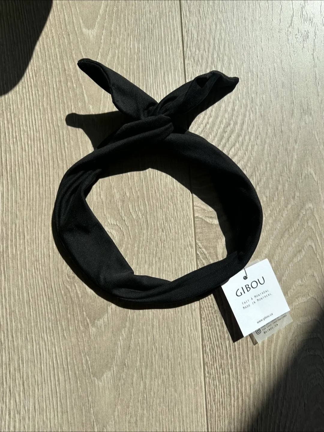Gibou Black Twisted Headband thumbnail