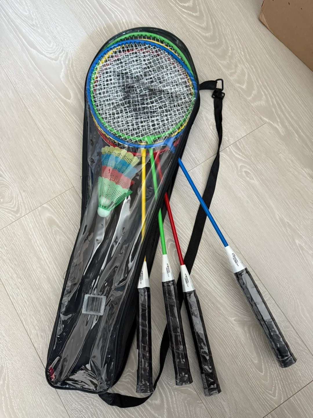 Badminton Set: 4 Rackets + Shuttlecocks image indicator(2)