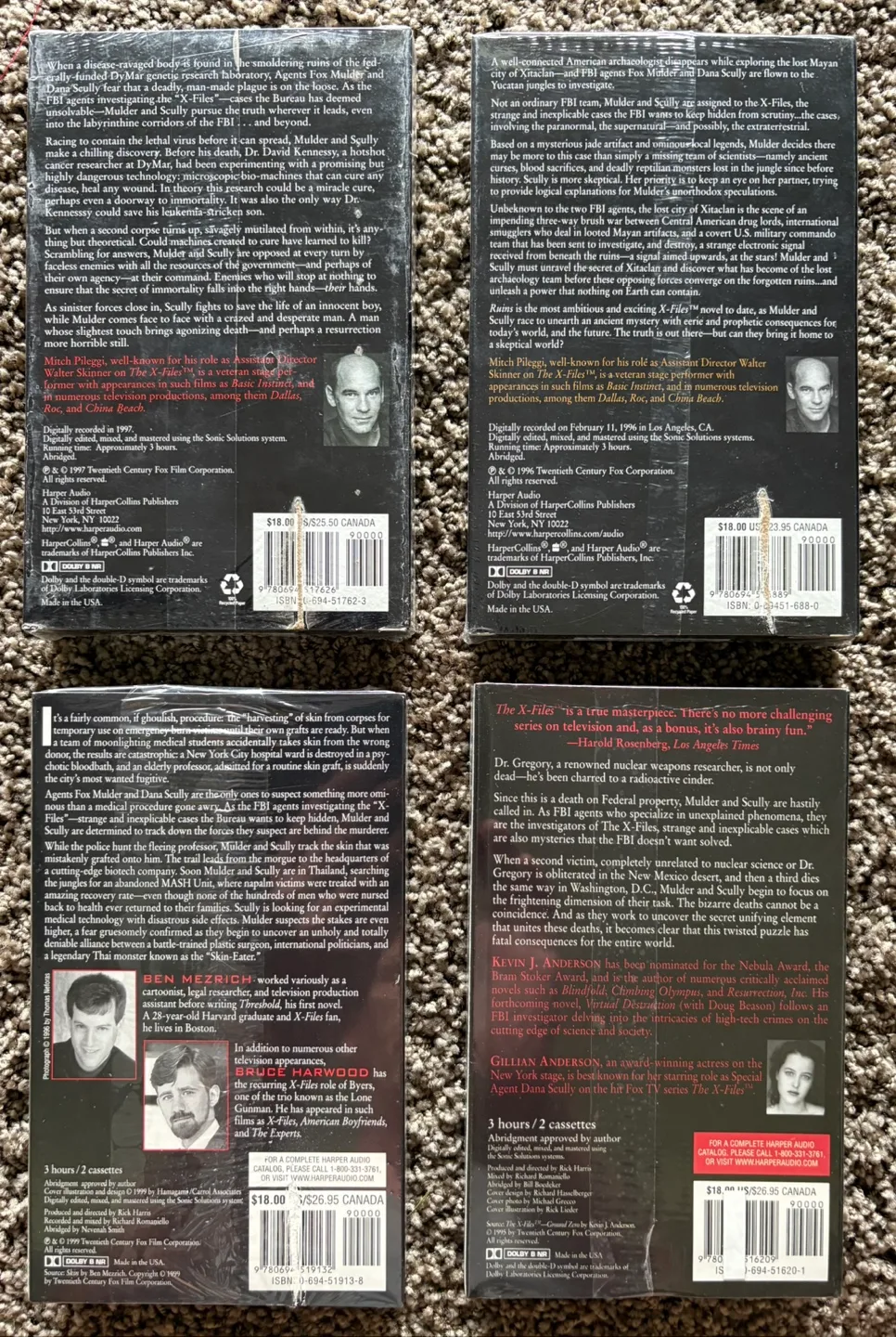 4 X-Files Audio Book Cassettes New image indicator(6)