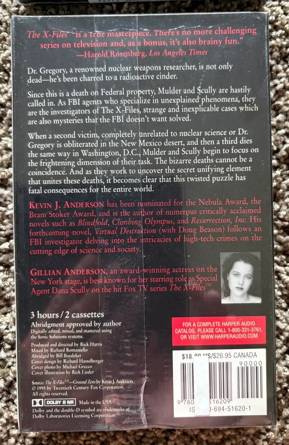 4 X-Files Audio Book Cassettes New image indicator(10)