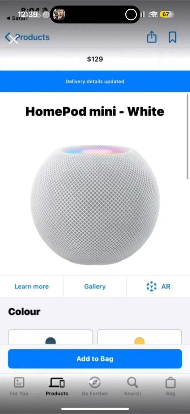Apple HomePod mini - White thumbnail