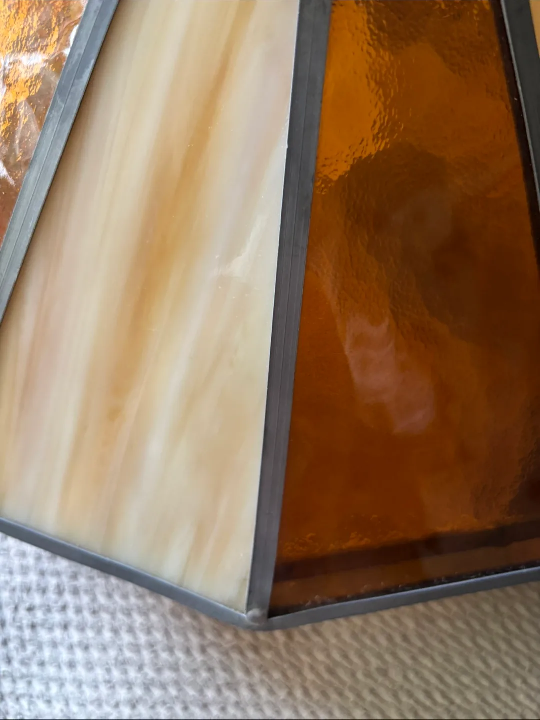 Vintage Stained Glass Hanging Lamp image indicator(5)