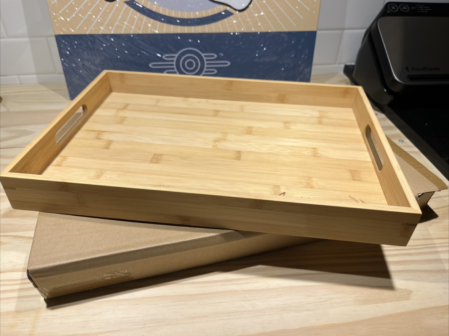 Bamboo Tray with Handles