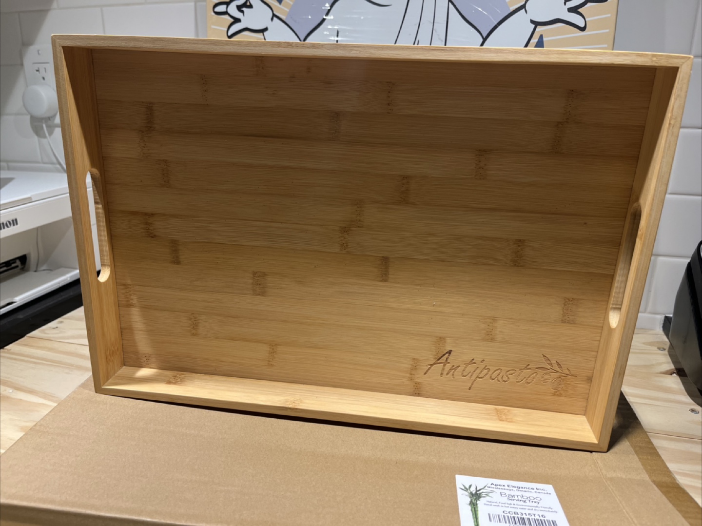 Bamboo Tray with Handles - photo 4