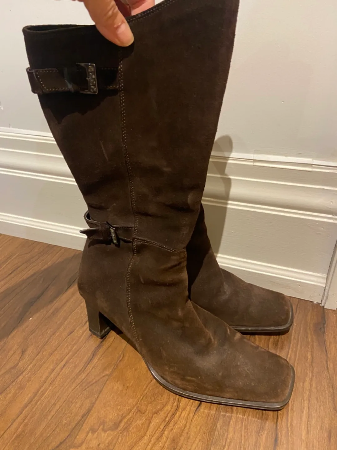 Brown Suede  Boots - Size 37 thumbnail