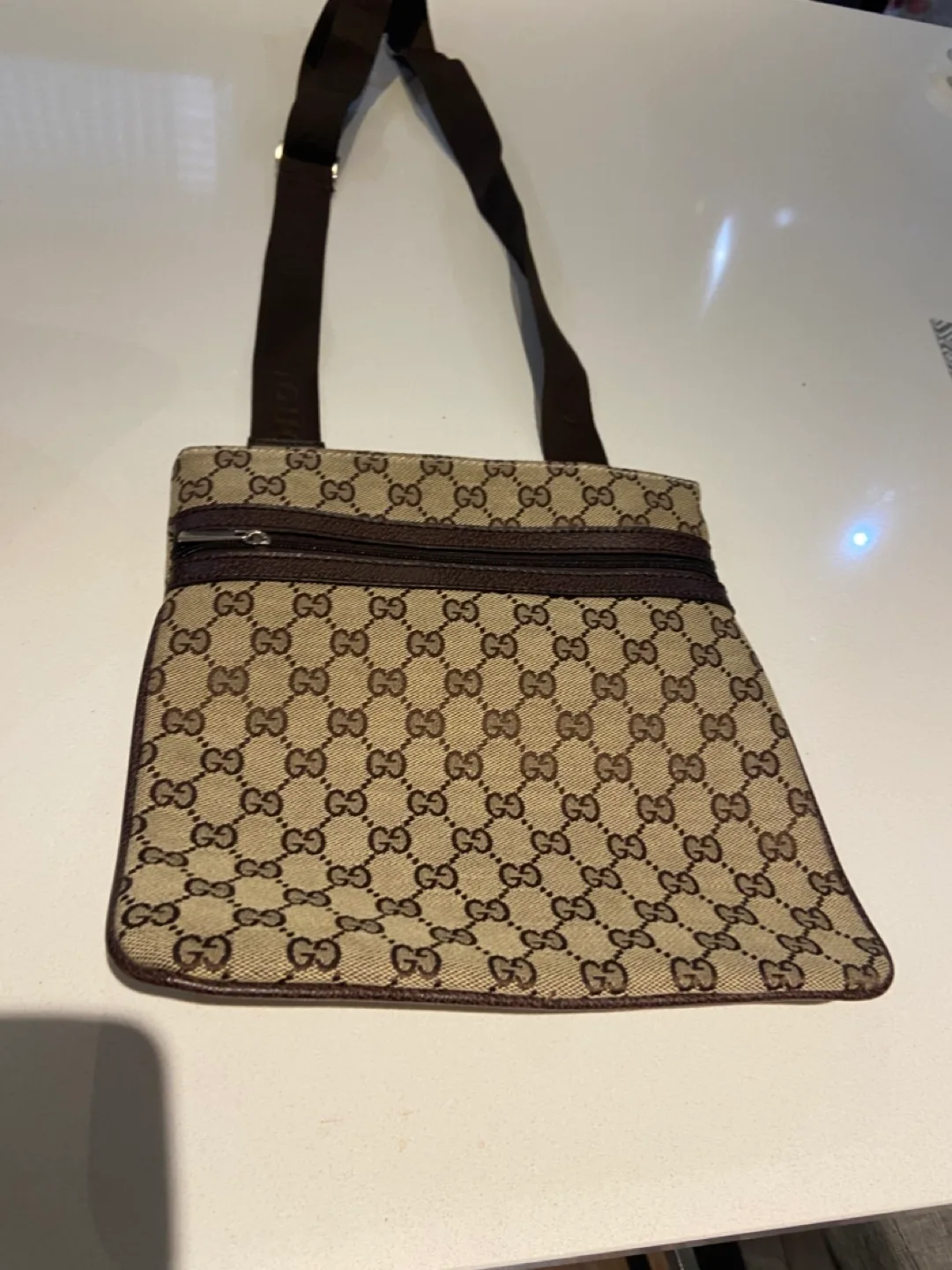 Gucci Canvas Crossbody Bag thumbnail