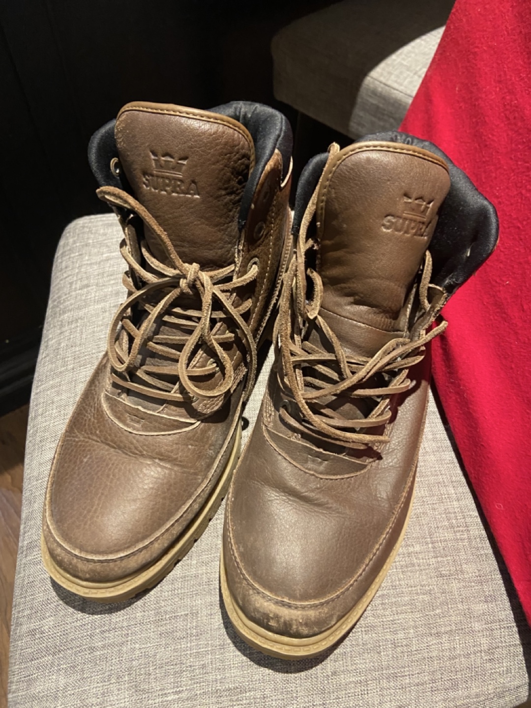 Supra Brown Leather Boots