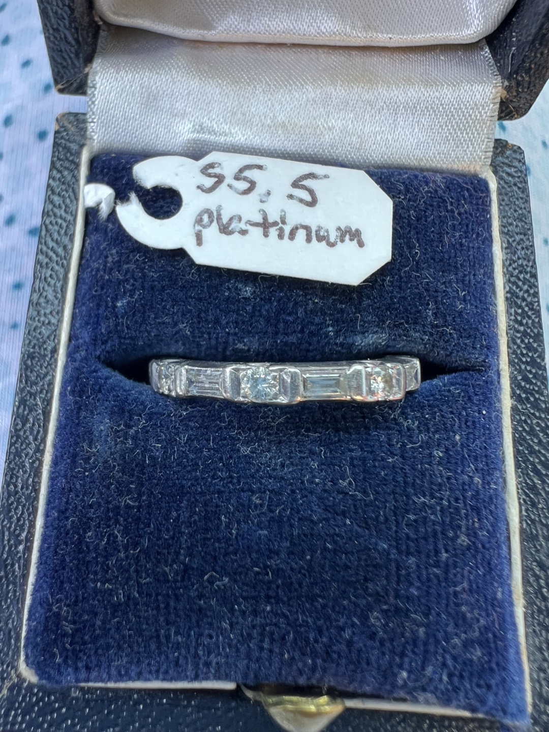 Platinum Diamond Band Ring - photo 3
