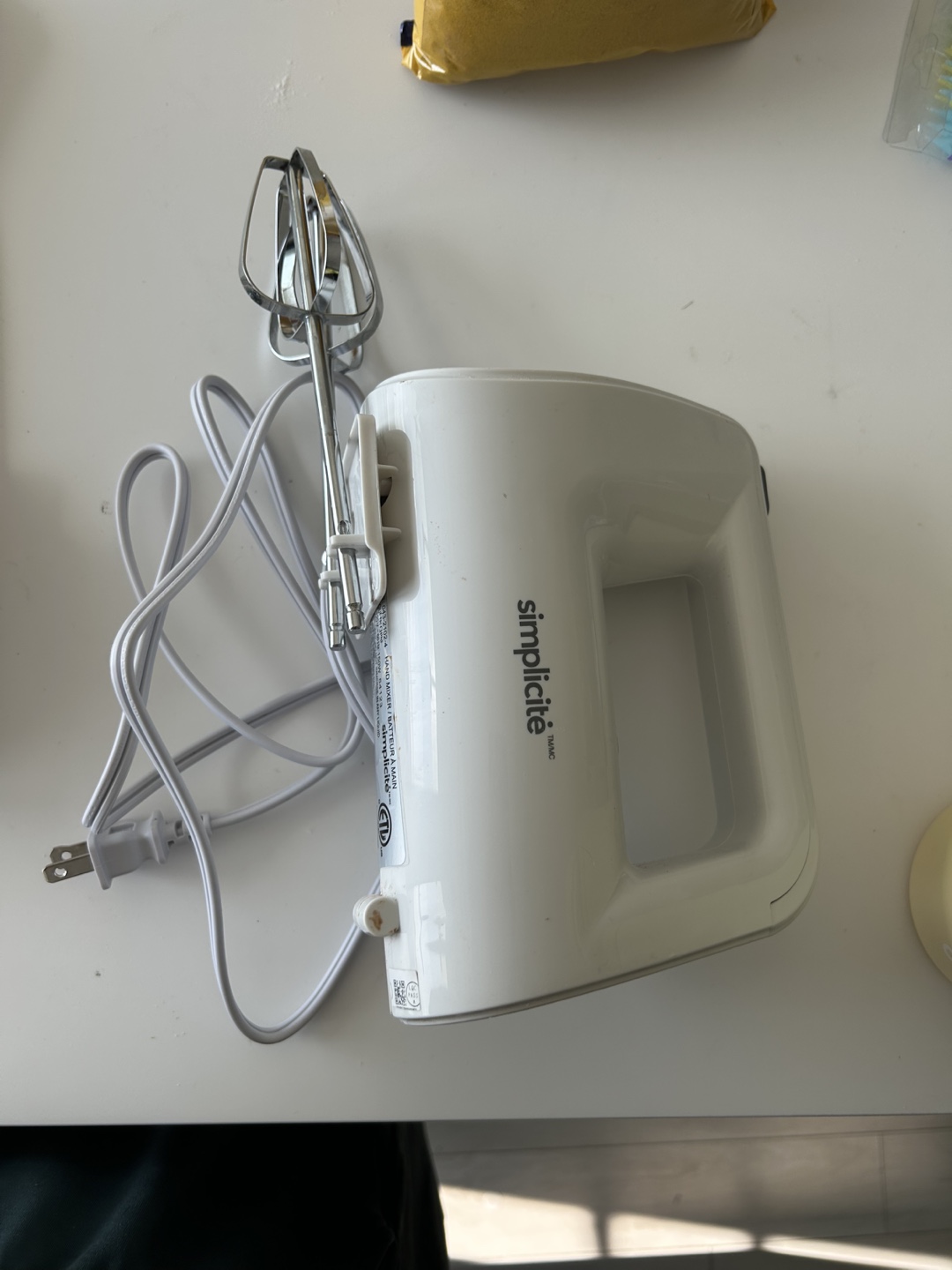Simplicite Hand Mixer - White
