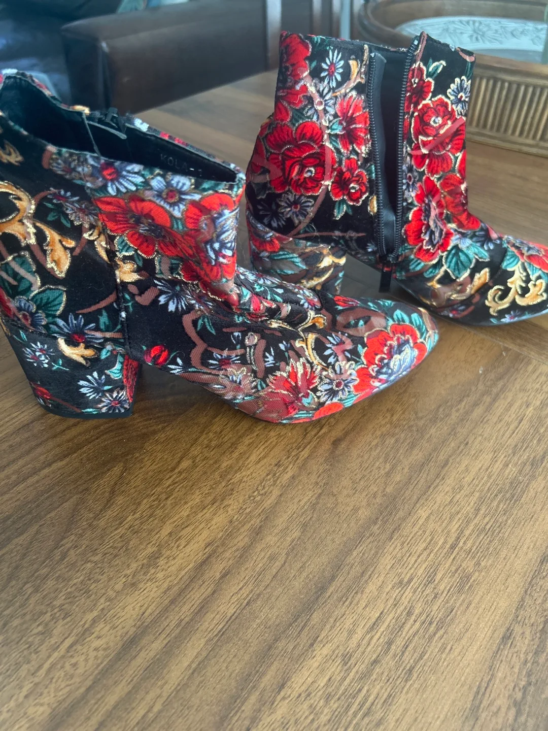 Colourful Booties size 9 thumbnail