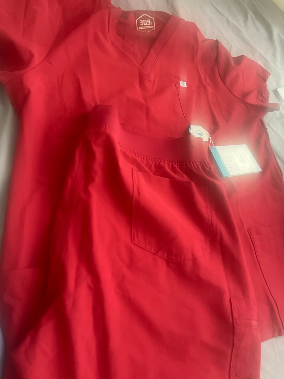 309 Uniforms World Red Scrub Set - Size XL thumbnail