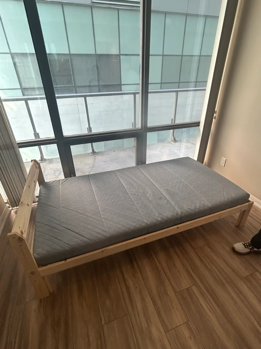 Free Twin size Bed Frame with Mattress need gone asap thumbnail