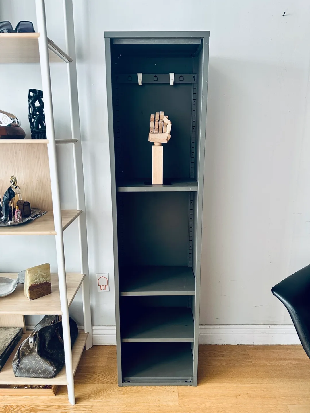 IKEA VINTAGE STYLE STEEL LOCKER STORAGE DISPLAY SHELF thumbnail