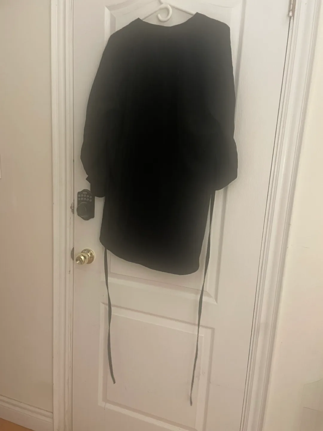 Black cotton tunic-draw waist image indicator(7)