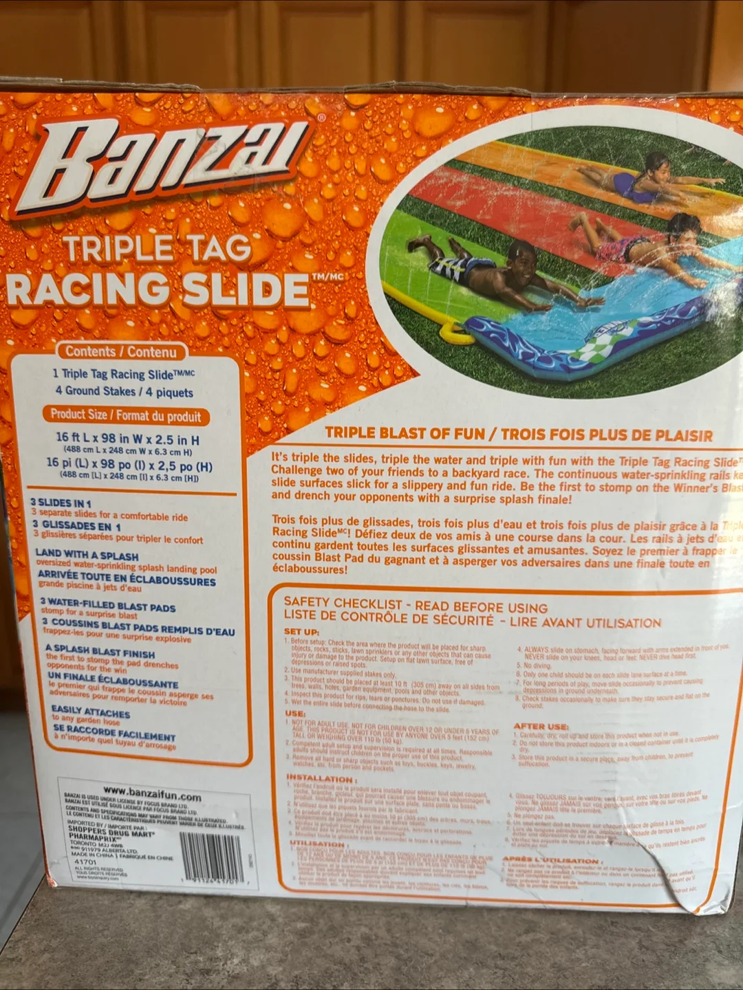 Banzai Triple Tag Racing Slide - Ages 5-12 image indicator(2)