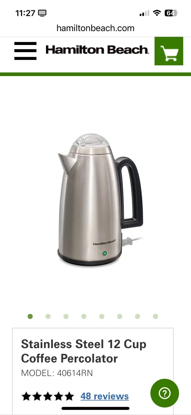 Hamilton Beach Stainless Steel 12 Cup Percolator image indicator(2)