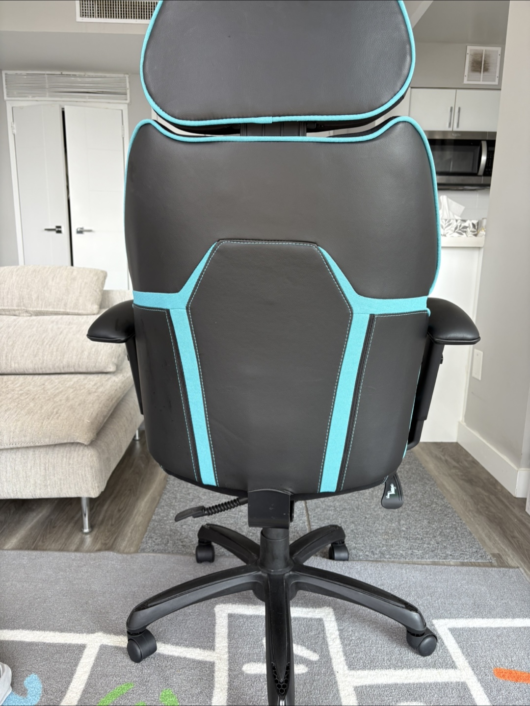 DPS Centurion Gaming Chair - Black & Blue - photo 2