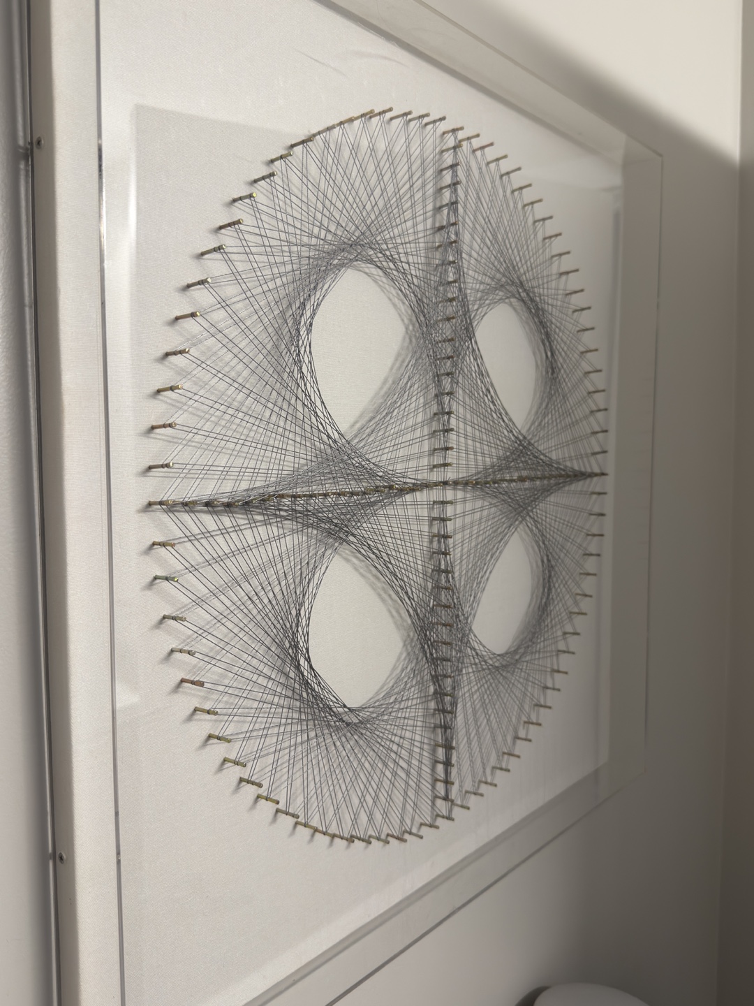 Framed String Art - Geometric Design 23.5”x23.5” - photo 2
