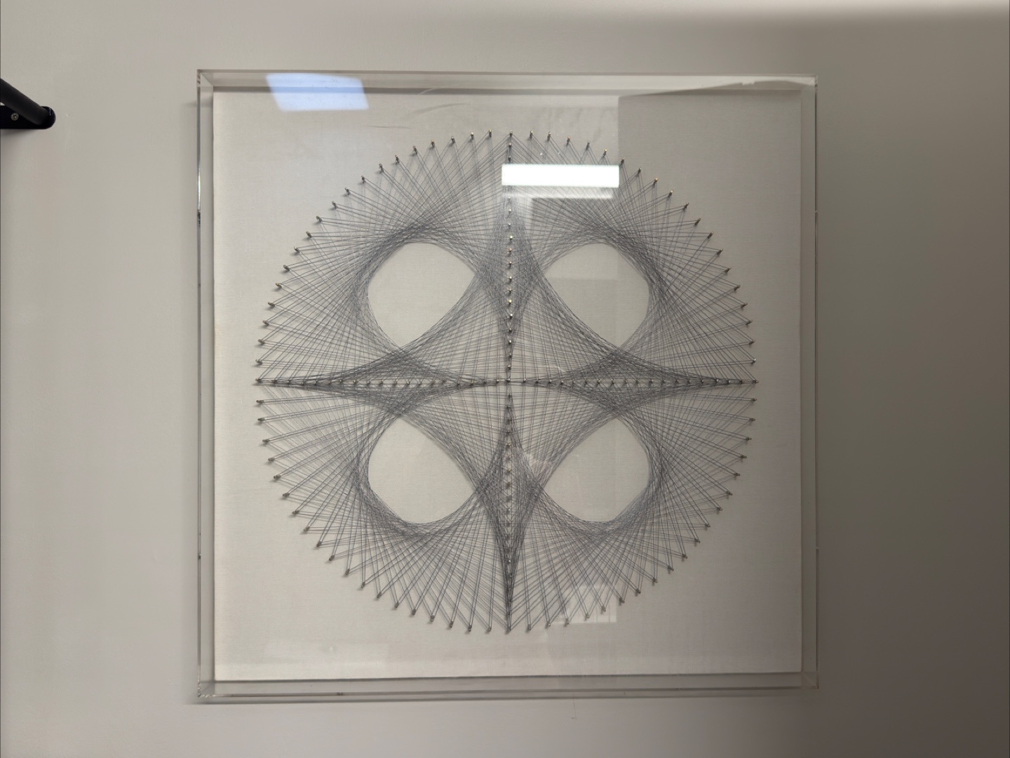Framed String Art - Geometric Design 23.5”x23.5”