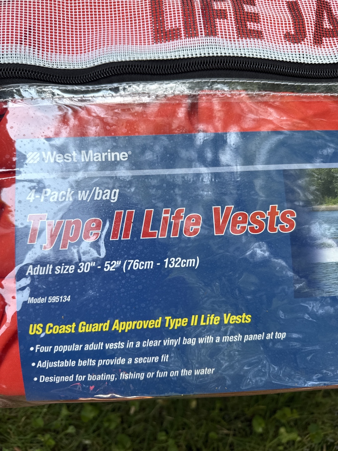 West Marine Type II Life Vests - 4 Pack w/ Bag (30"-52") - photo 3