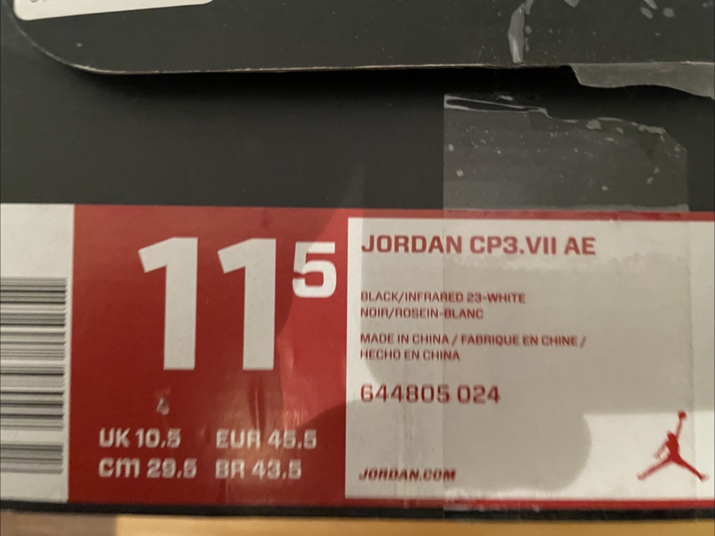 Nike Jordan CP3.VII Black/Red Sneakers - photo 5