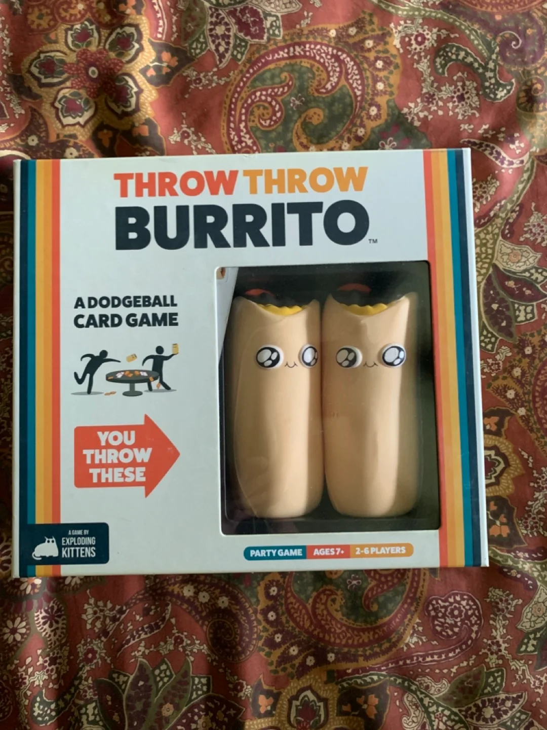 EXPLODING KITTENS Throw Throw Burrito Card Game thumbnail