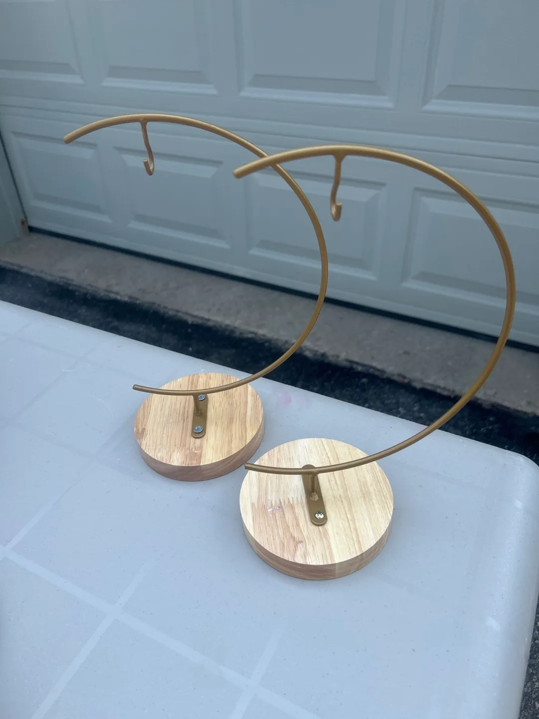 Ornament Stands - Gold & Wood thumbnail