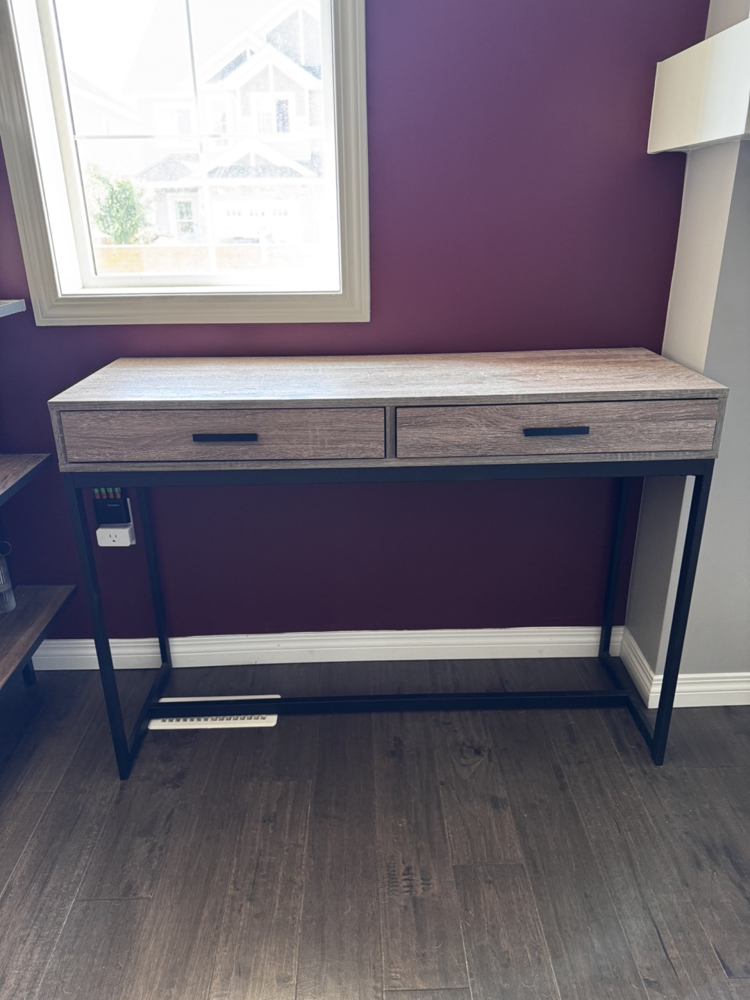 2 drawer console table