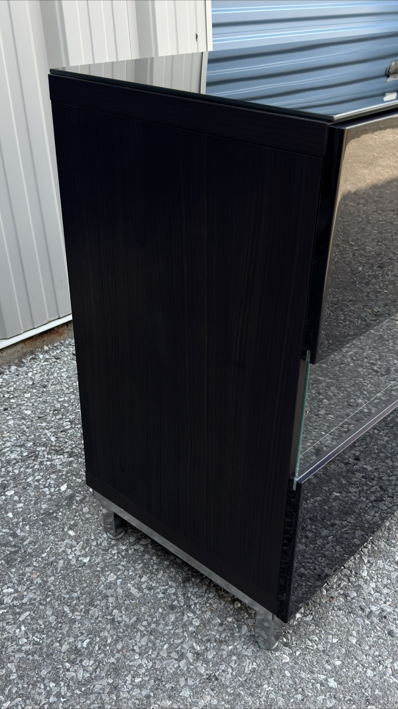 IKEA Black Dresser with Glass Front Drawers - photo 5