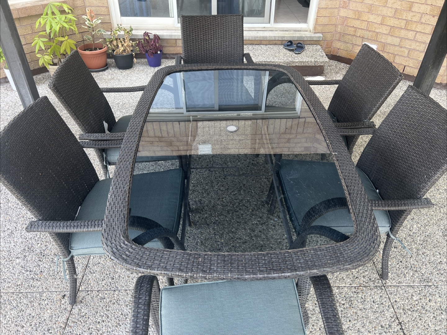 Patio Table with 6 Chairs