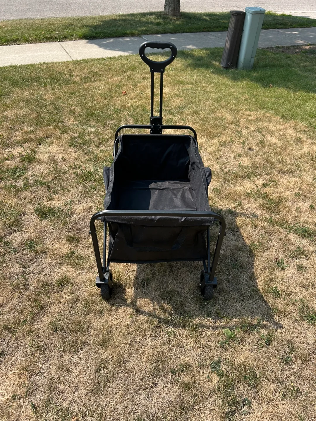 Collapsible Outdoor Utility Wagon, Black, 27" wide image indicator(3)