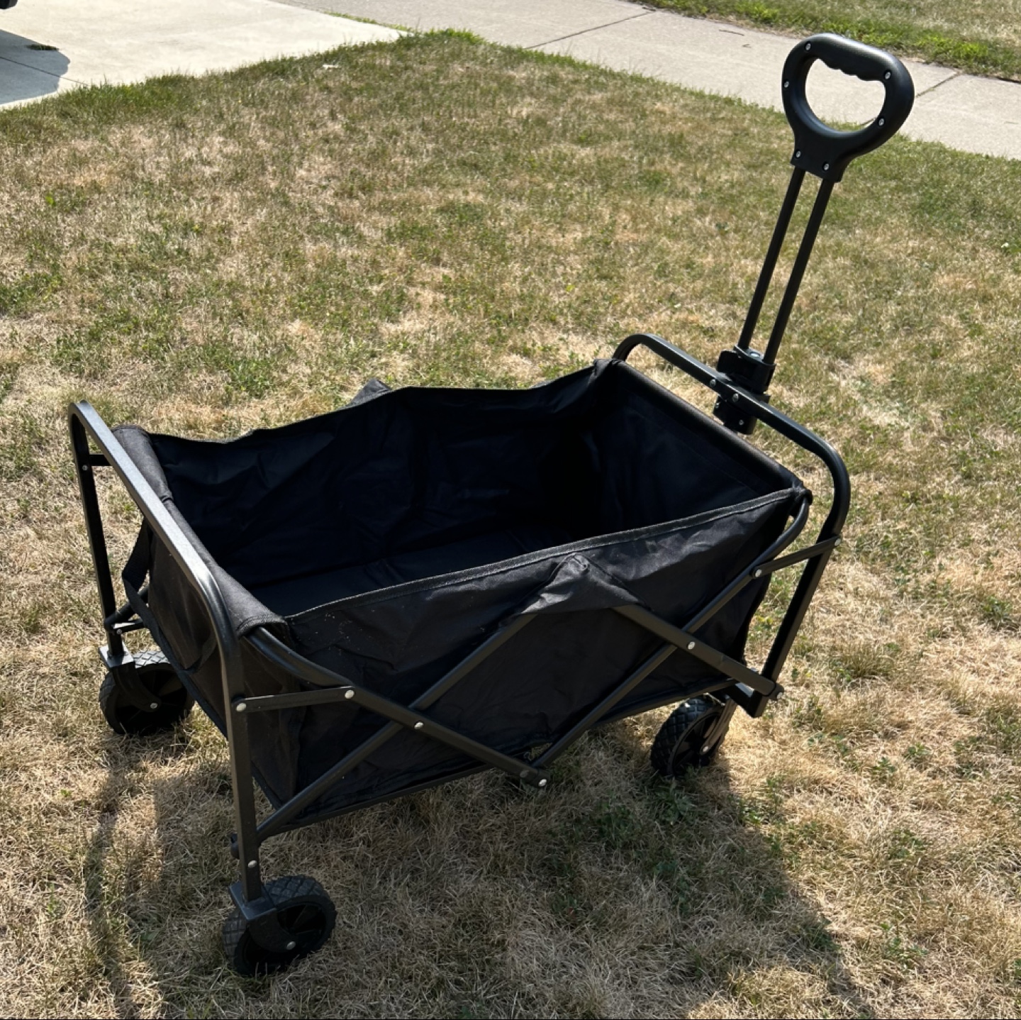 Collapsible Outdoor Utility Wagon, Black, 27" wide - photo 4