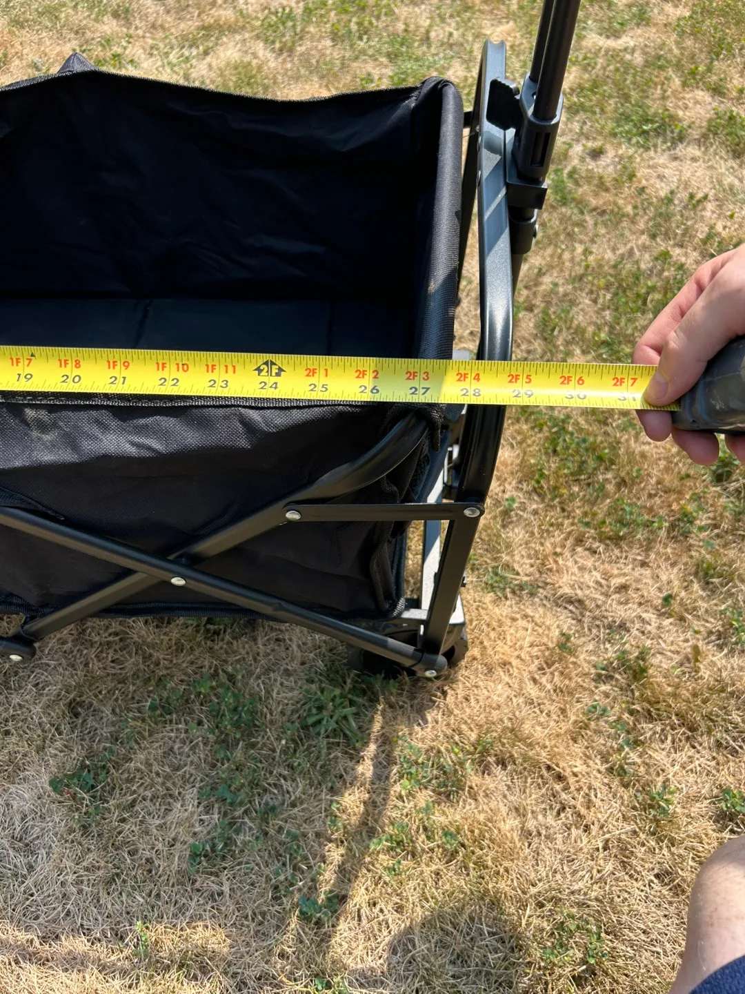 Collapsible Outdoor Utility Wagon, Black, 27" wide image indicator(5)