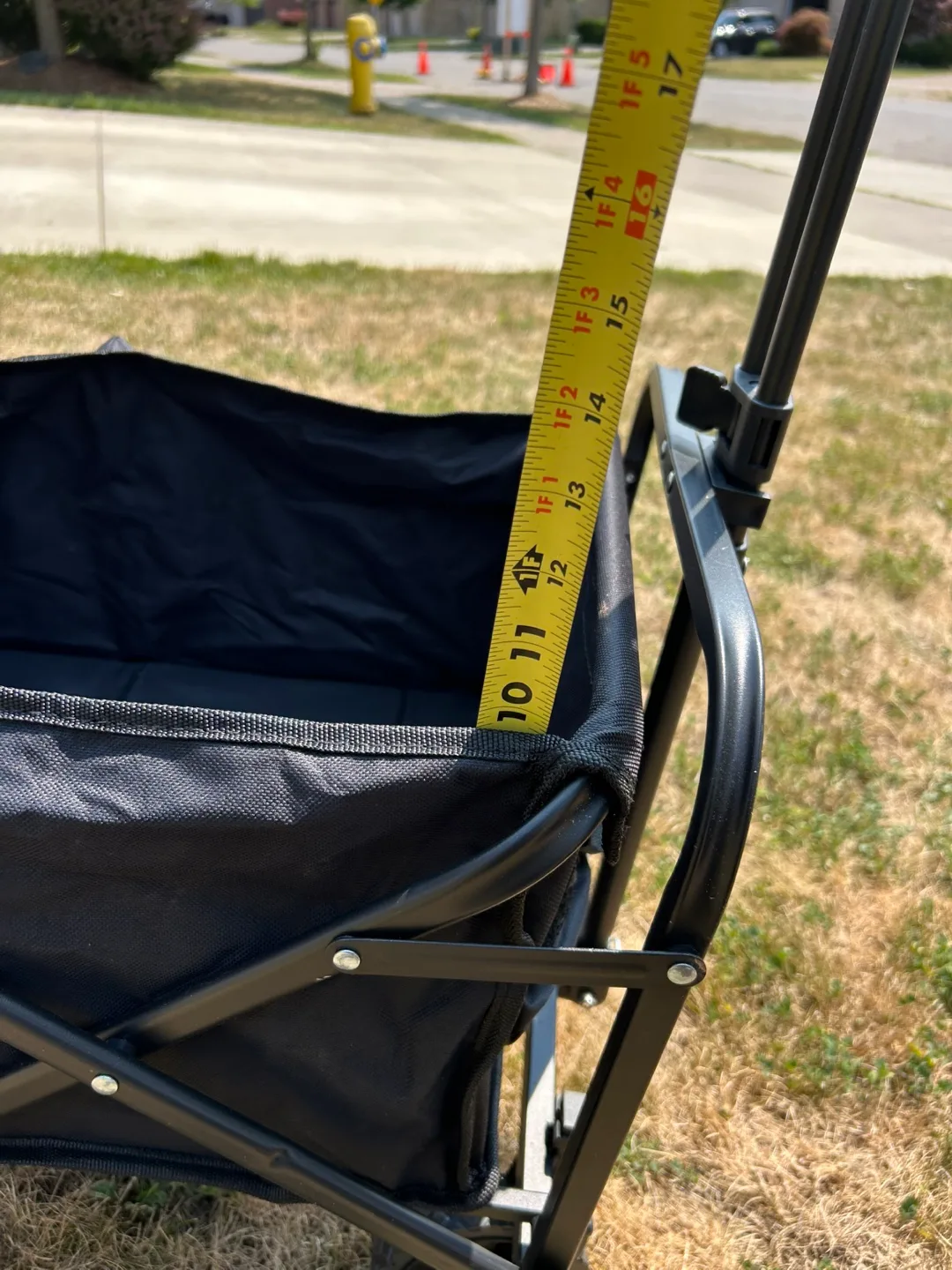 Collapsible Outdoor Utility Wagon, Black, 27" wide image indicator(9)