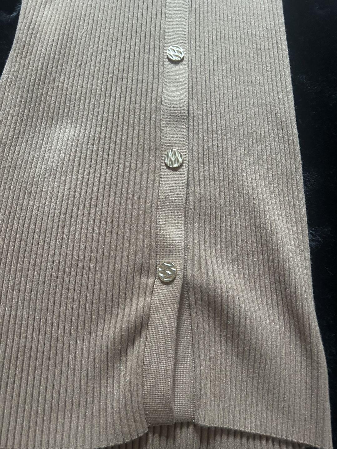 Reiss Brown Ribbed Knit Dress - Size S - photo 4