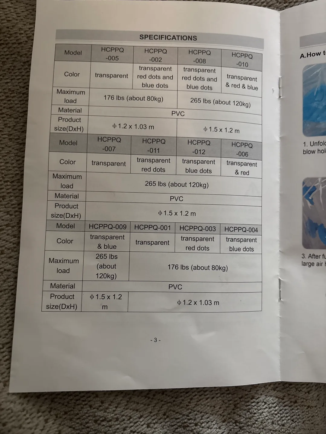 Vevor Inflatable Bumper Ball - Red & Transparent image indicator(6)