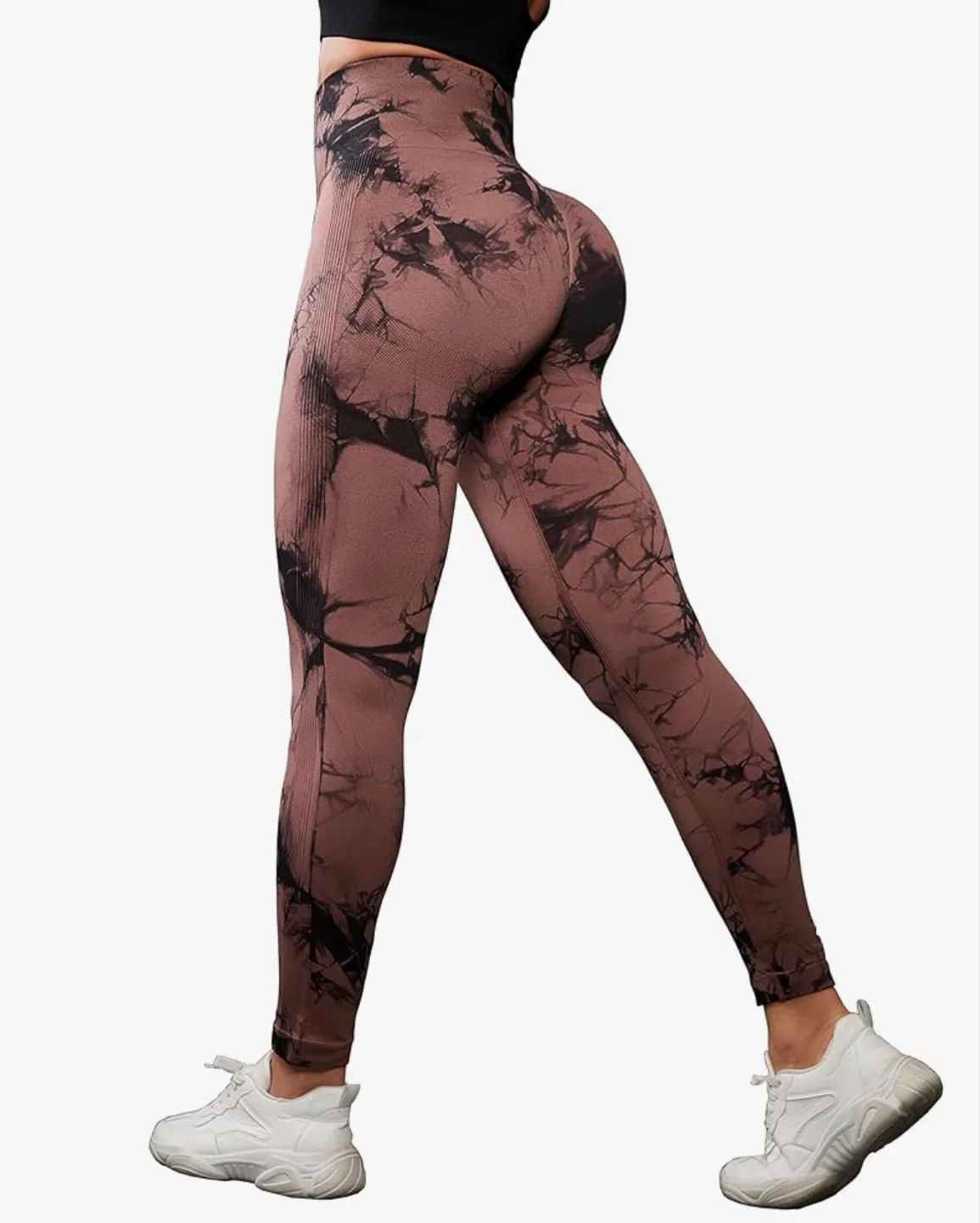 Brand new 3 Pack Tie Dye Seamless High Waisted Workout Leggings image indicator(5)