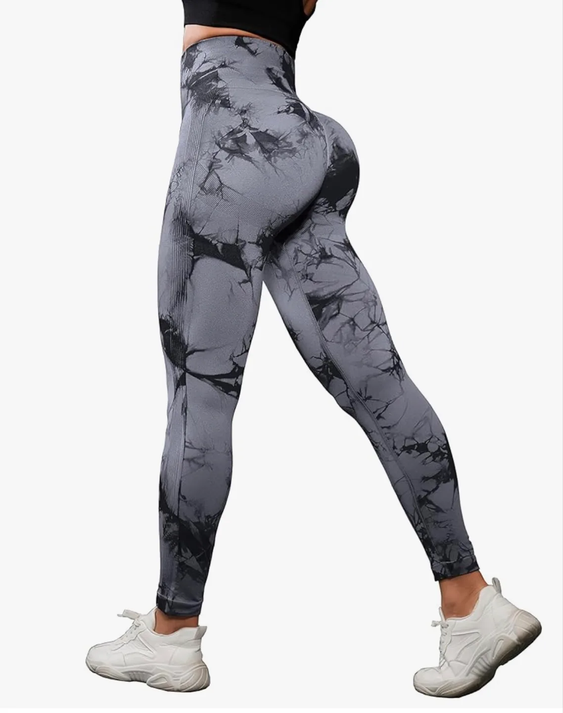 Brand new 3 Pack Tie Dye Seamless High Waisted Workout Leggings image indicator(7)