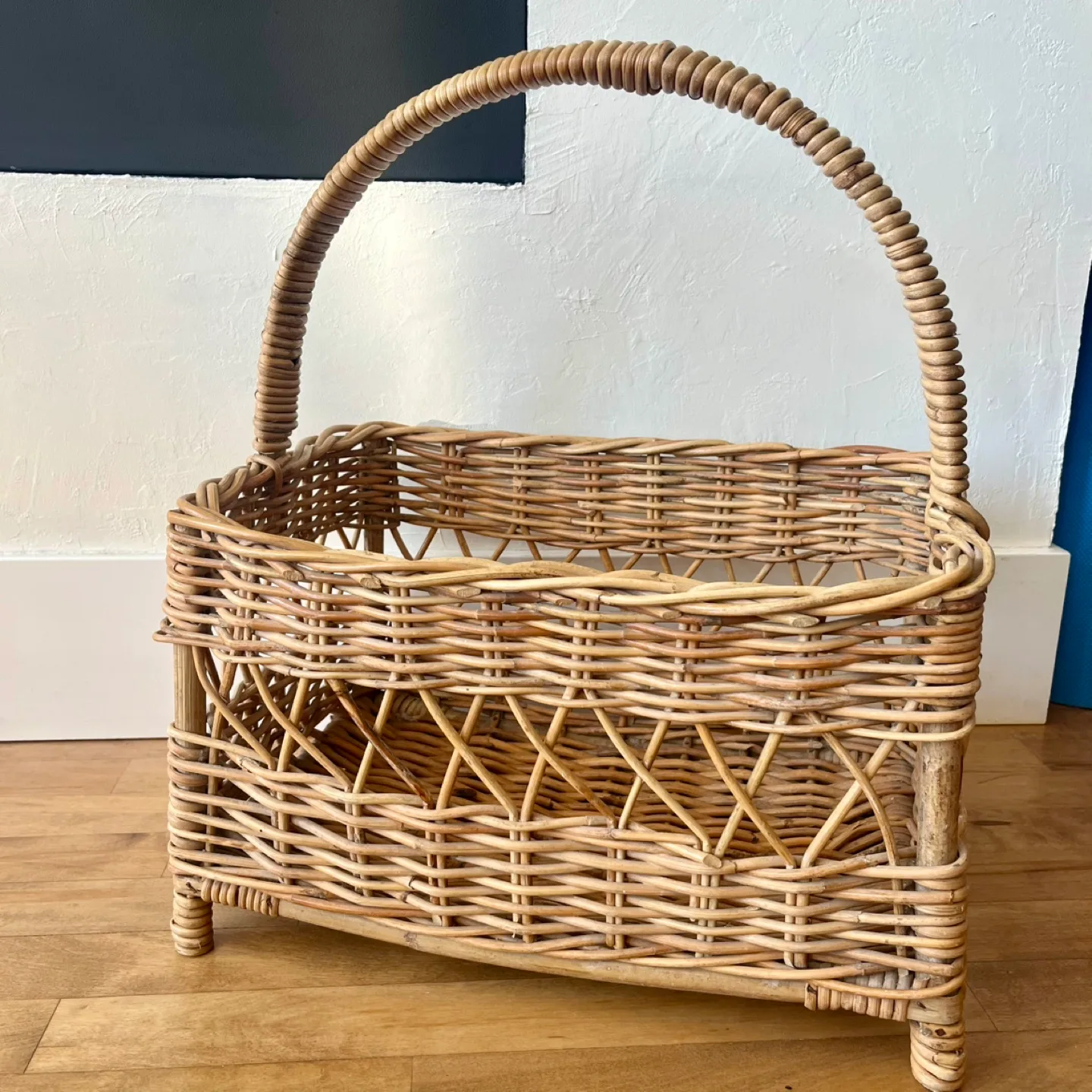 Rattan & Bamboo Magazine Rack thumbnail