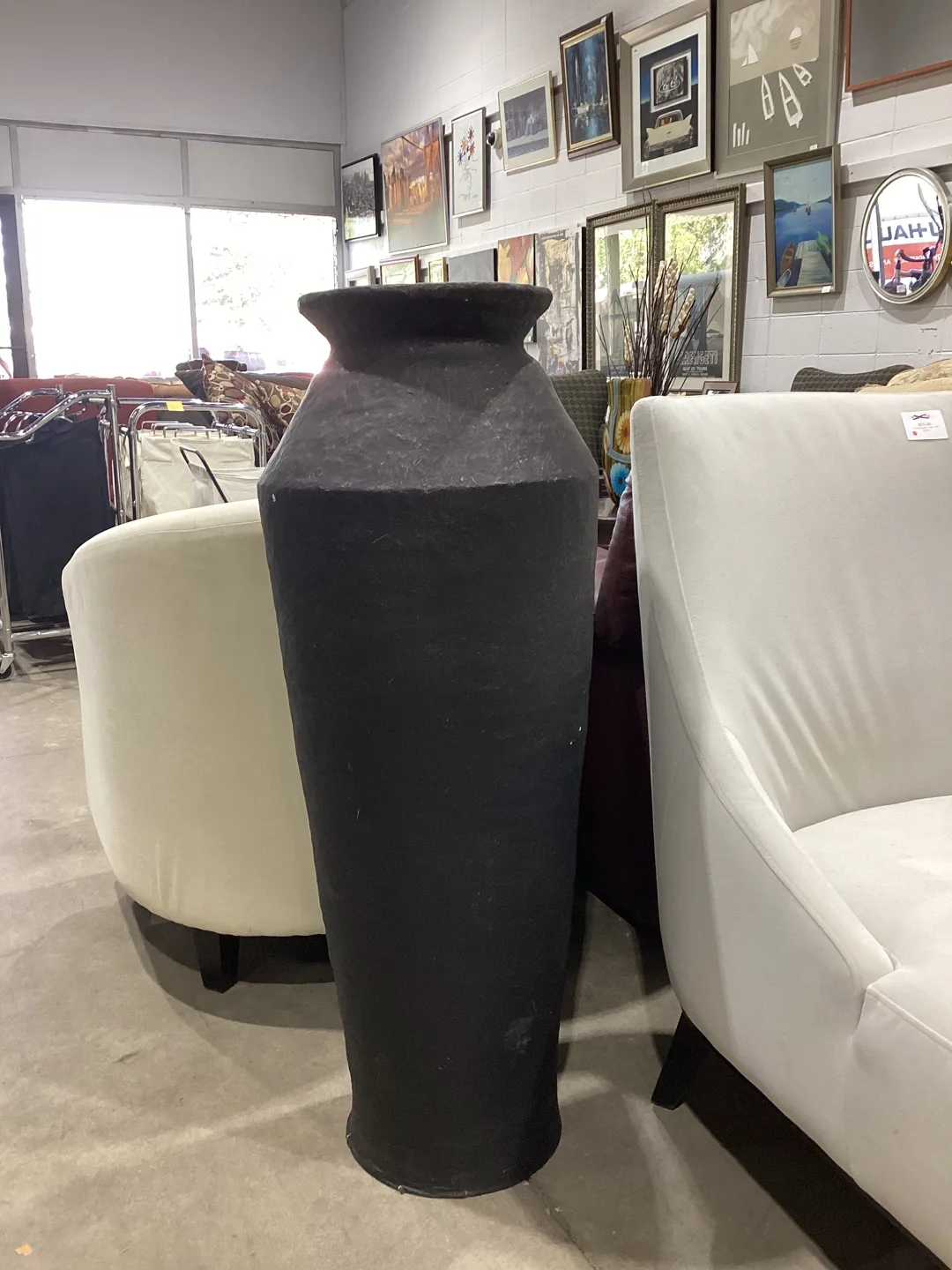 Large Decorative Black Vase thumbnail