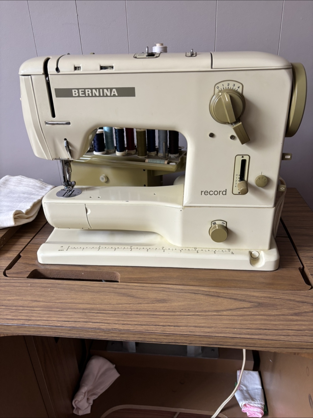 Bernina Record 730 Sewing Machine and table