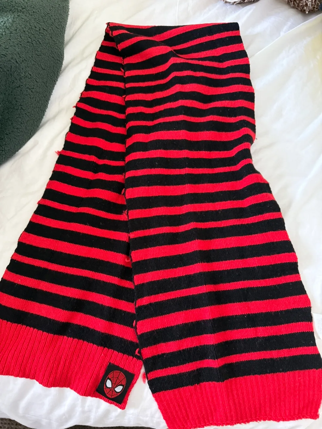 Spider-Man Striped Scarf - Red and Black thumbnail