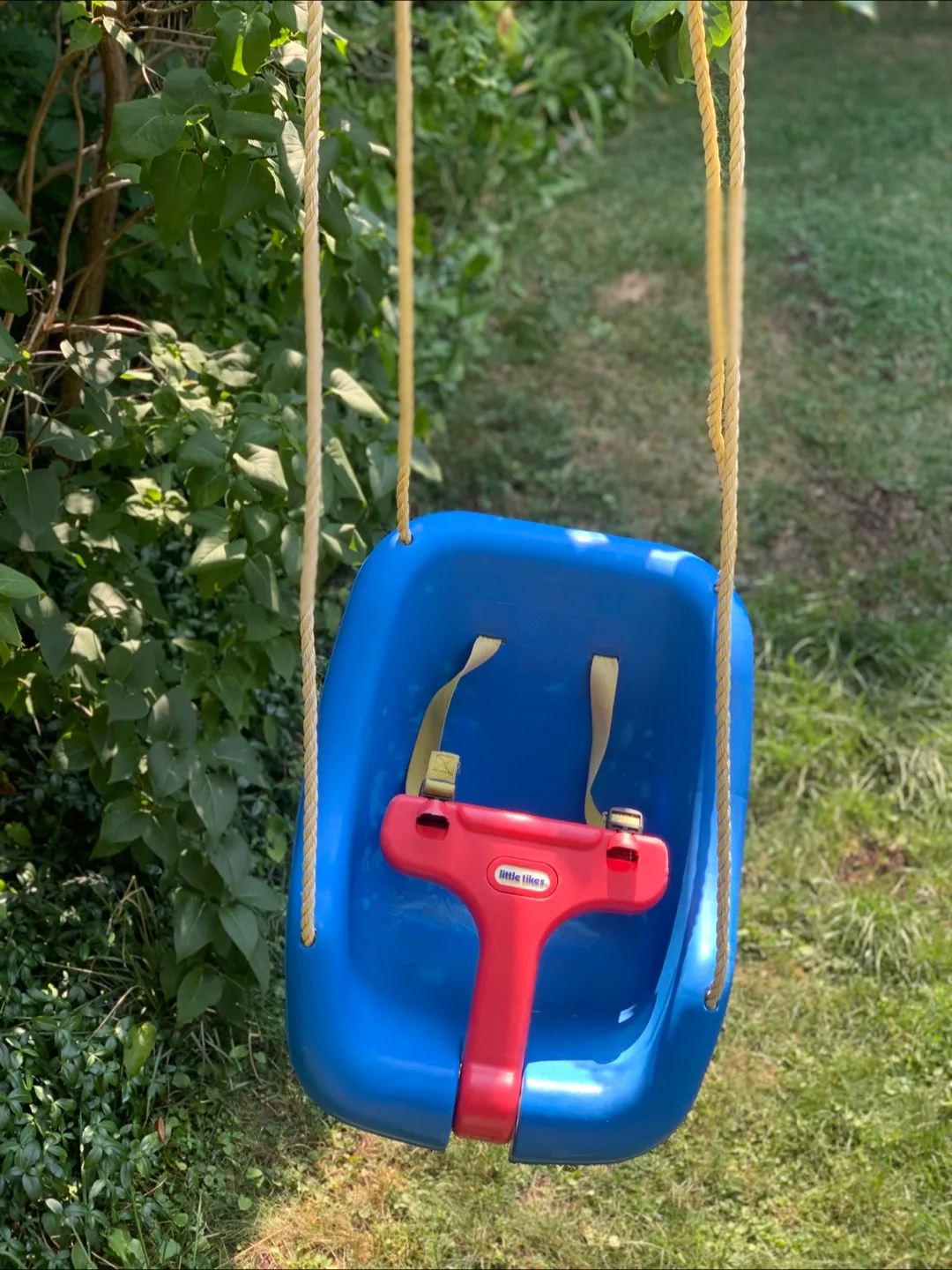 Little Tikes Blue and Red Baby Swing thumbnail